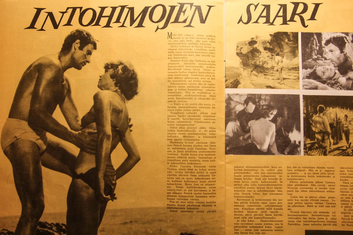 Aukeama vanhasta pehmopornolehdestä.