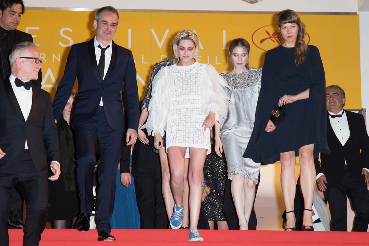 Kristen Stewart Personal Shopper -elokuvan Cannesin elokuvafestivaaleilla 17. toukokuuta.