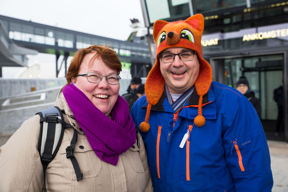 Jyväskyläläiset Hilkka Heikkilä ja Timo Taskinen