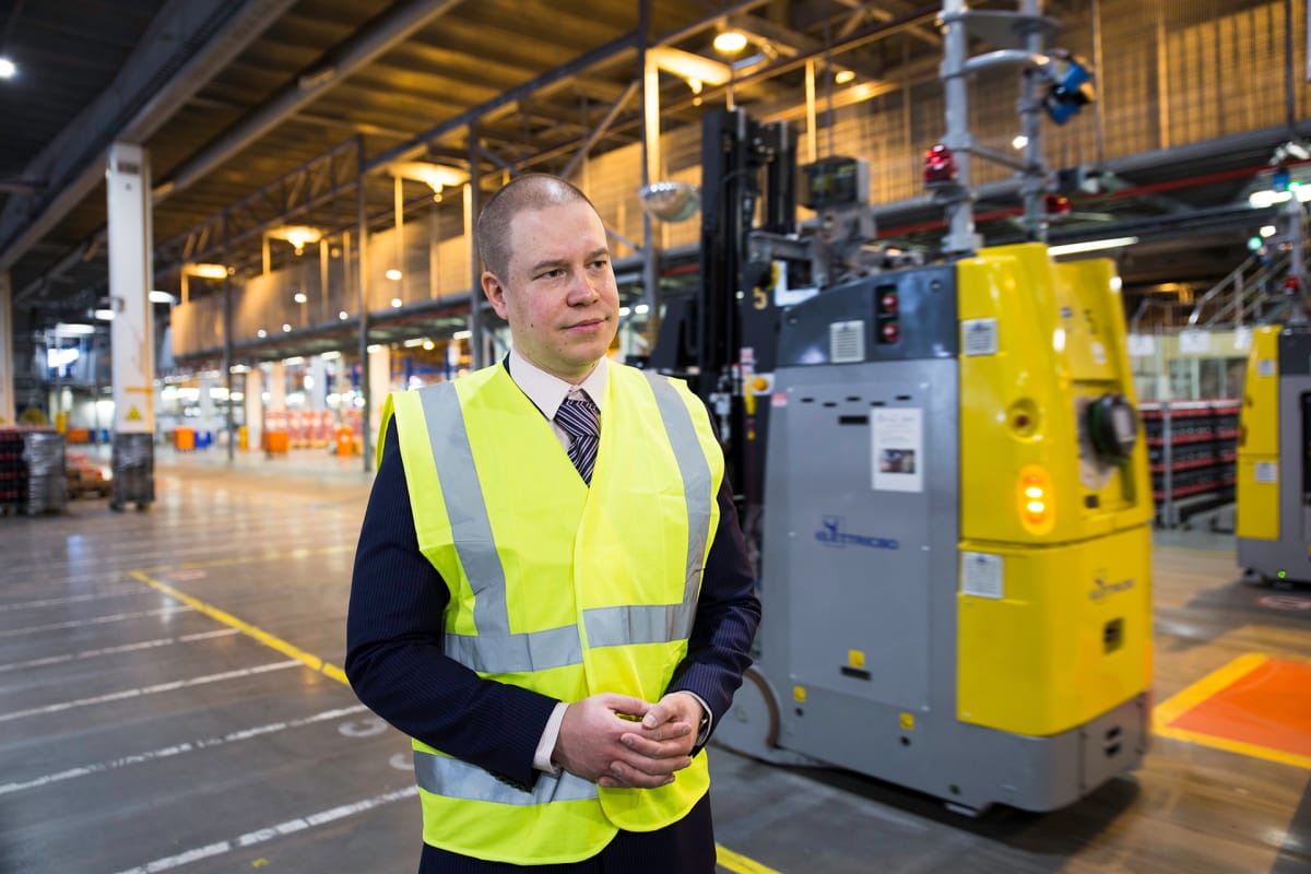 business manager Jani Lindström postin elintarvikelogistiikka