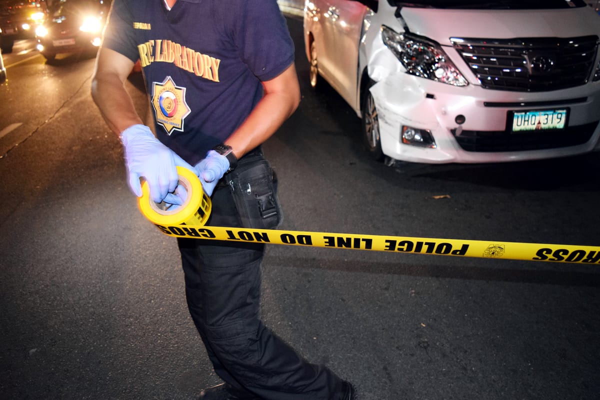 Poliisi Filippiinien Santa Ninossa.
