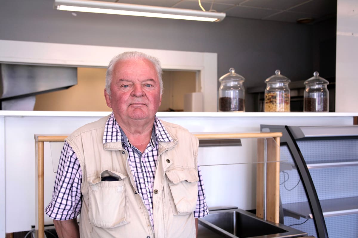 Juhani Meskus ravintolassaan.