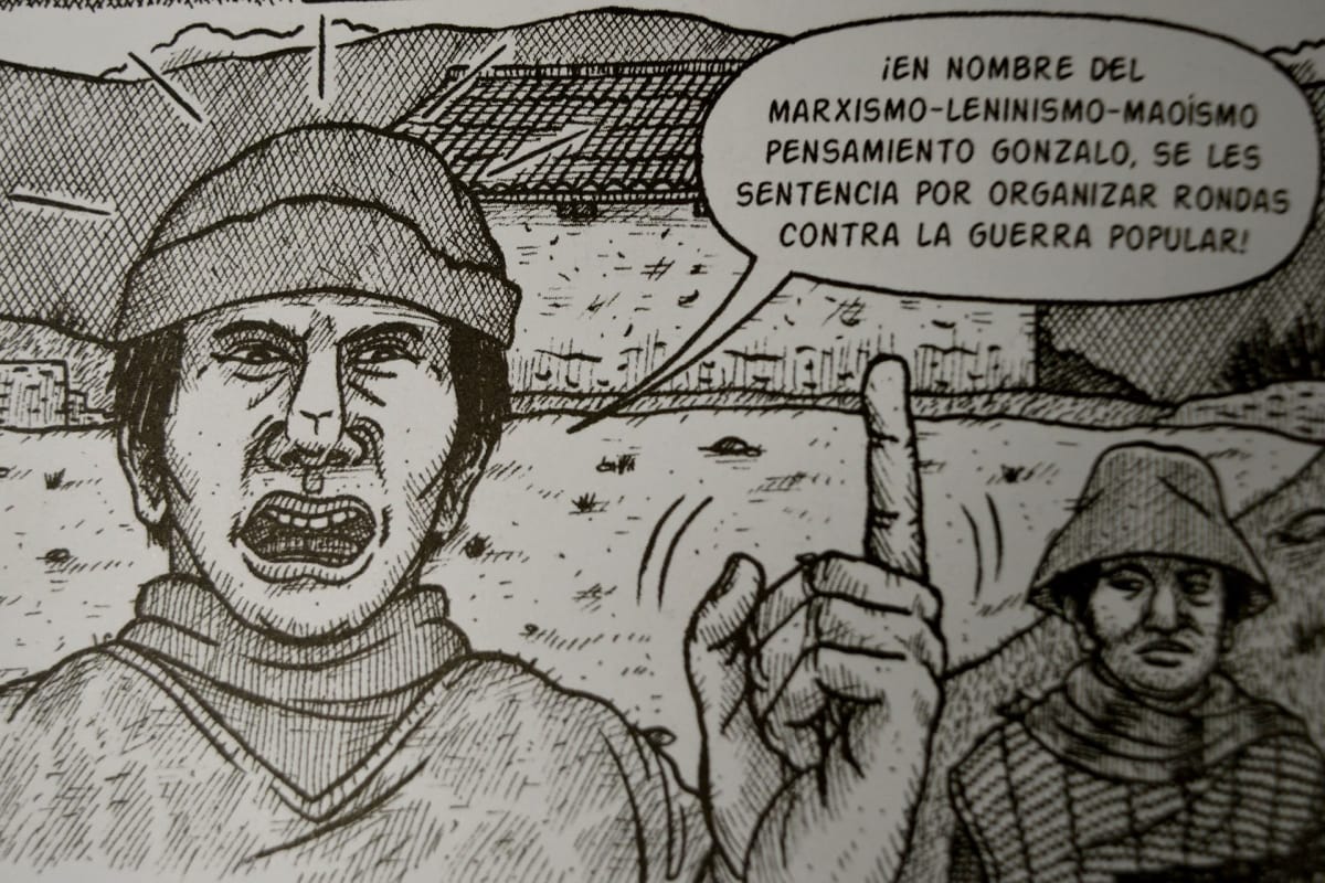 Perulaisen Jesús Cossion sarjakuvat kertovat Perun lähihistorian väkivaltaisuuksista.