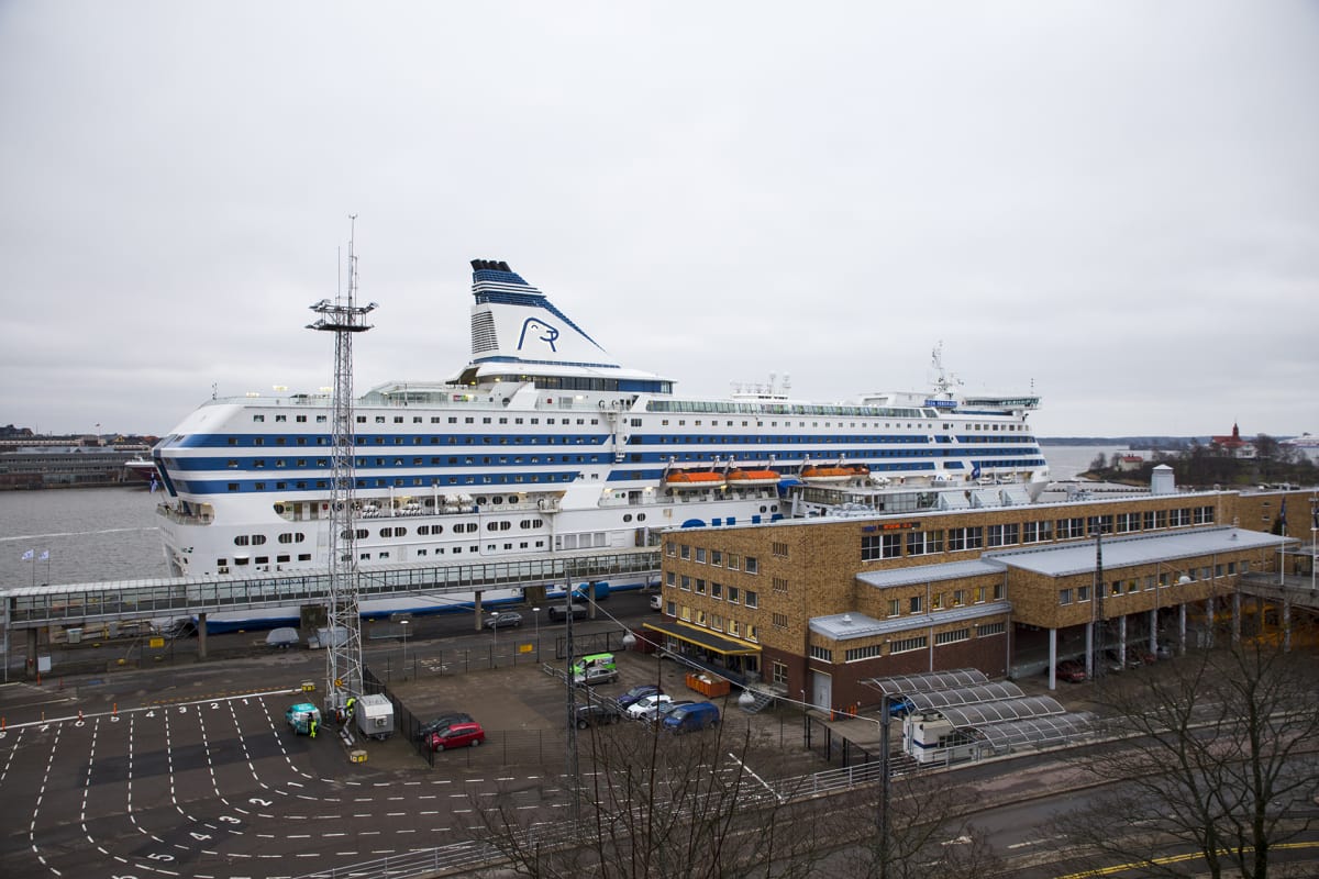 Silja Linen laiva Helsingin satamassa