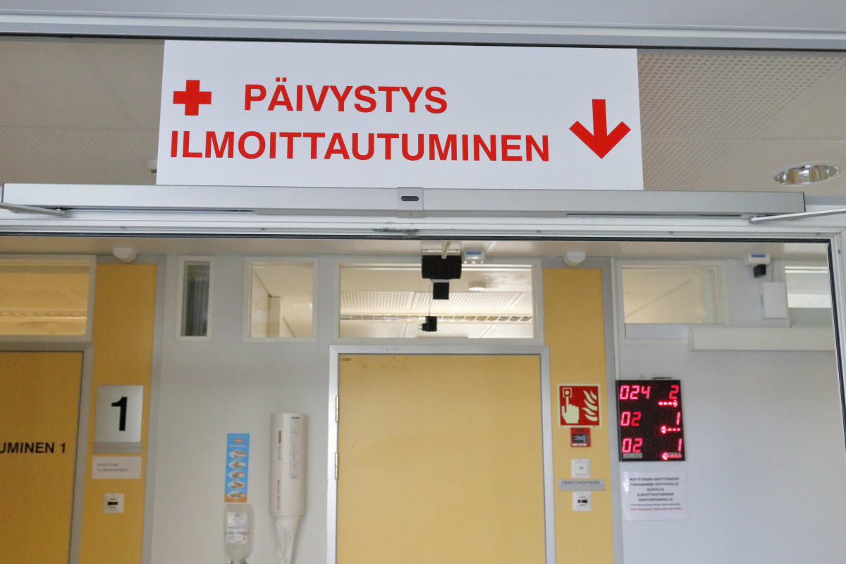 Ett vänterum i ett sjukhus.