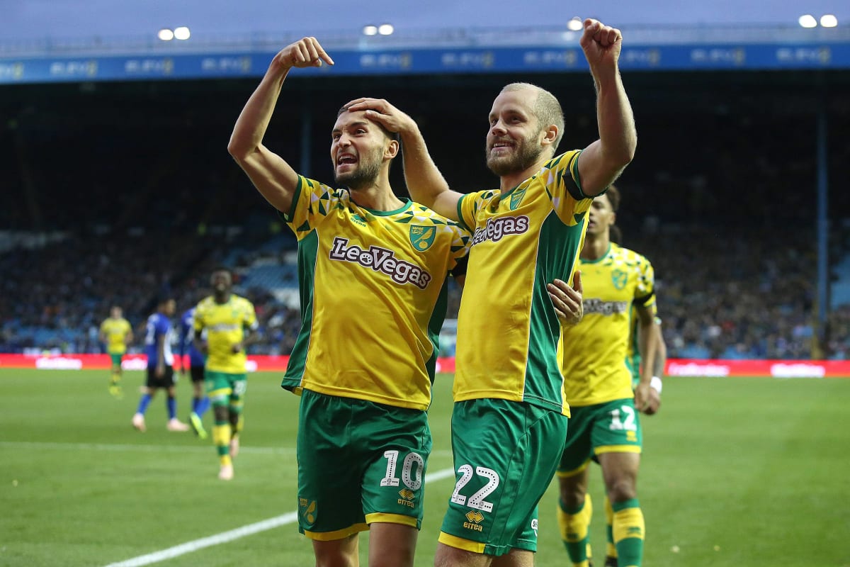 Sheffield Wednesday v Norwich City Sky Bet Championship Teemu Pukki of Norwich celebrates scoring hi
