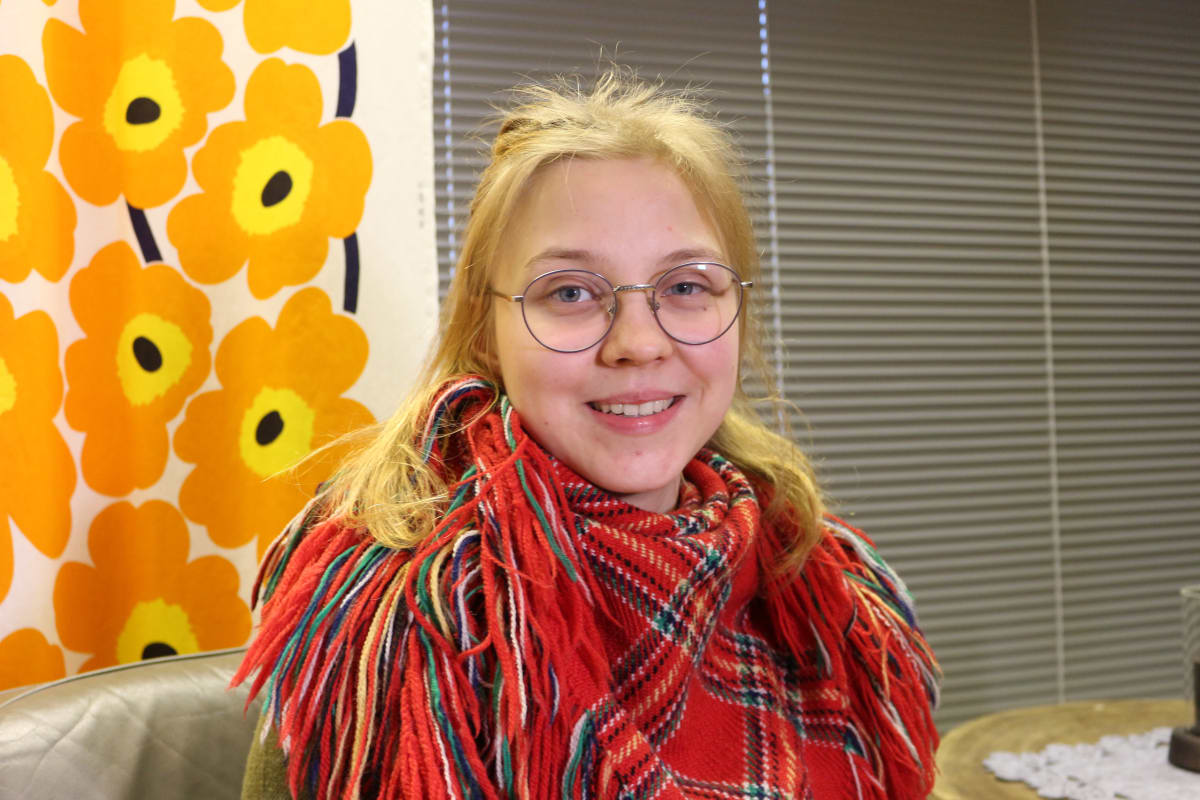 Viola Ukkola osallistui metsälappalaisten ensimmäisen työpajaan Sodankylässä 17.2.2019.