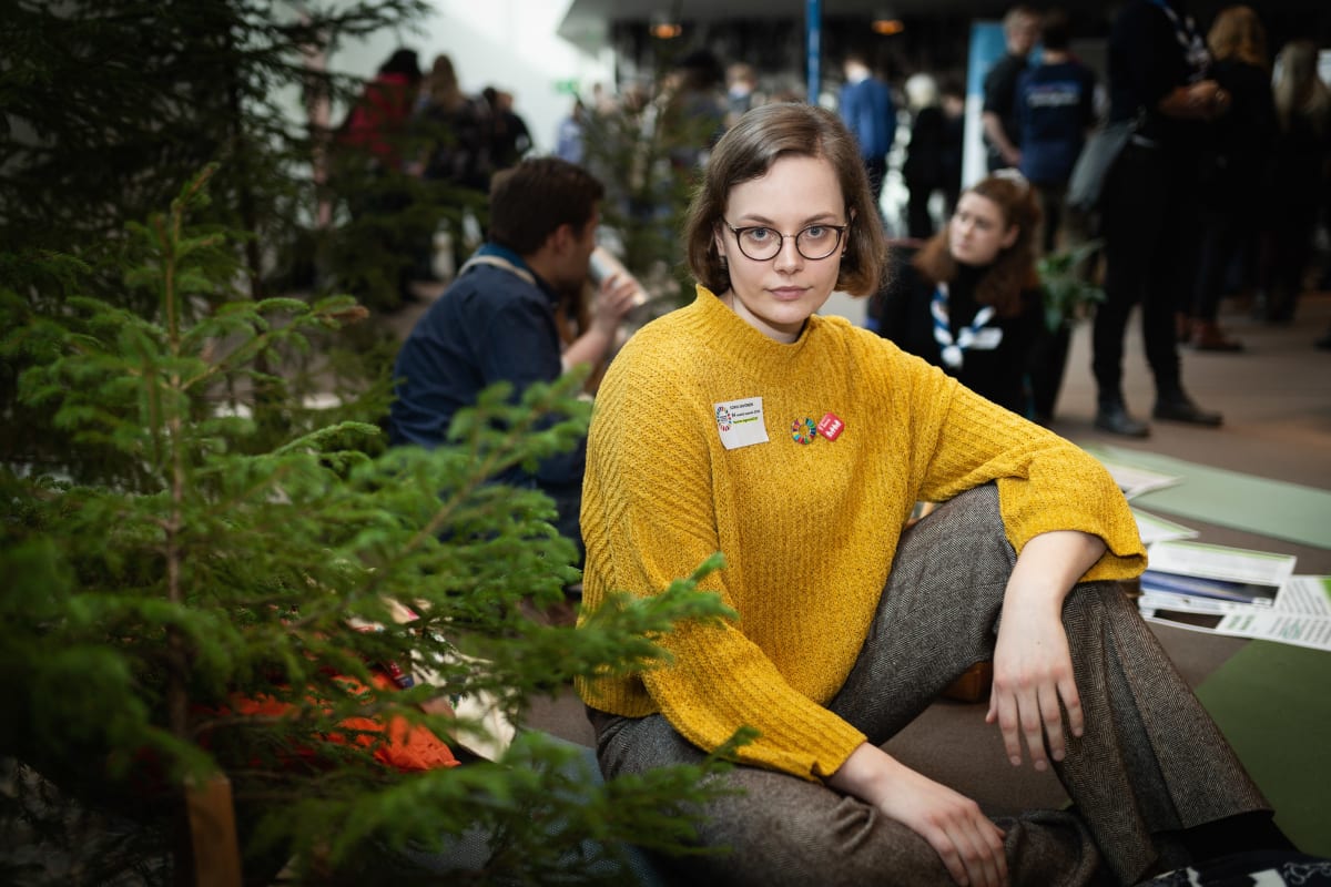 Sofia Savonen täyttää 34v. vuonna 2030, Nuorten ilmastokokous, Helsinki 2.3. 2019.