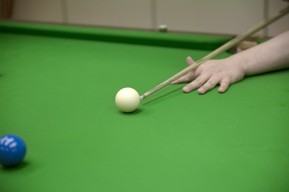 Snooker peli.