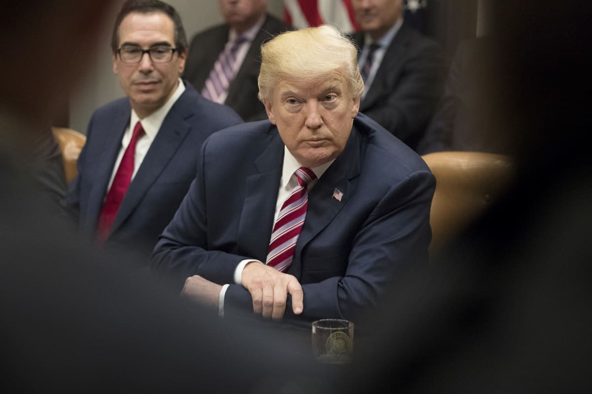 Donald Trump ja Steven Mnuchin.