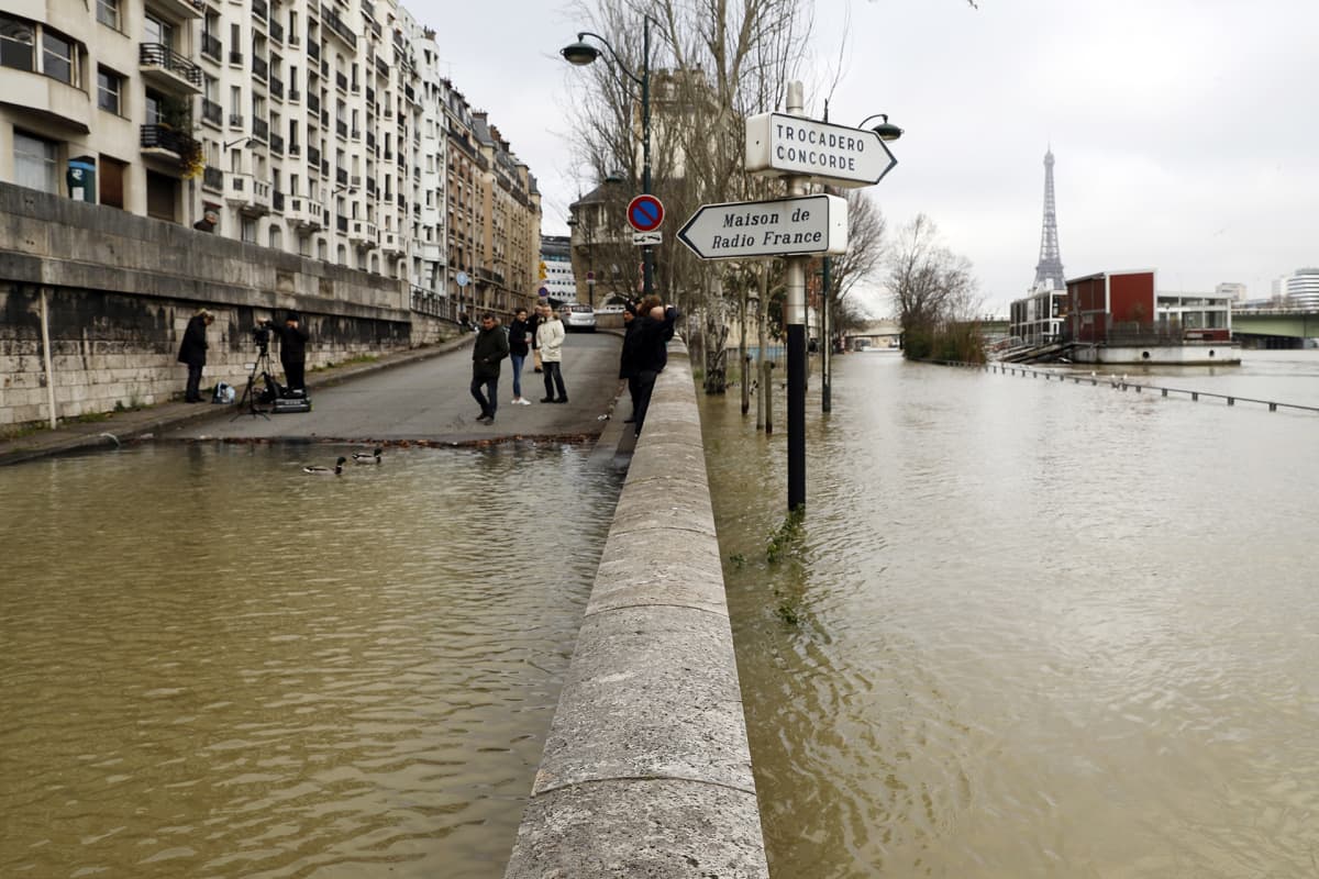 Seine-joki tulvii.