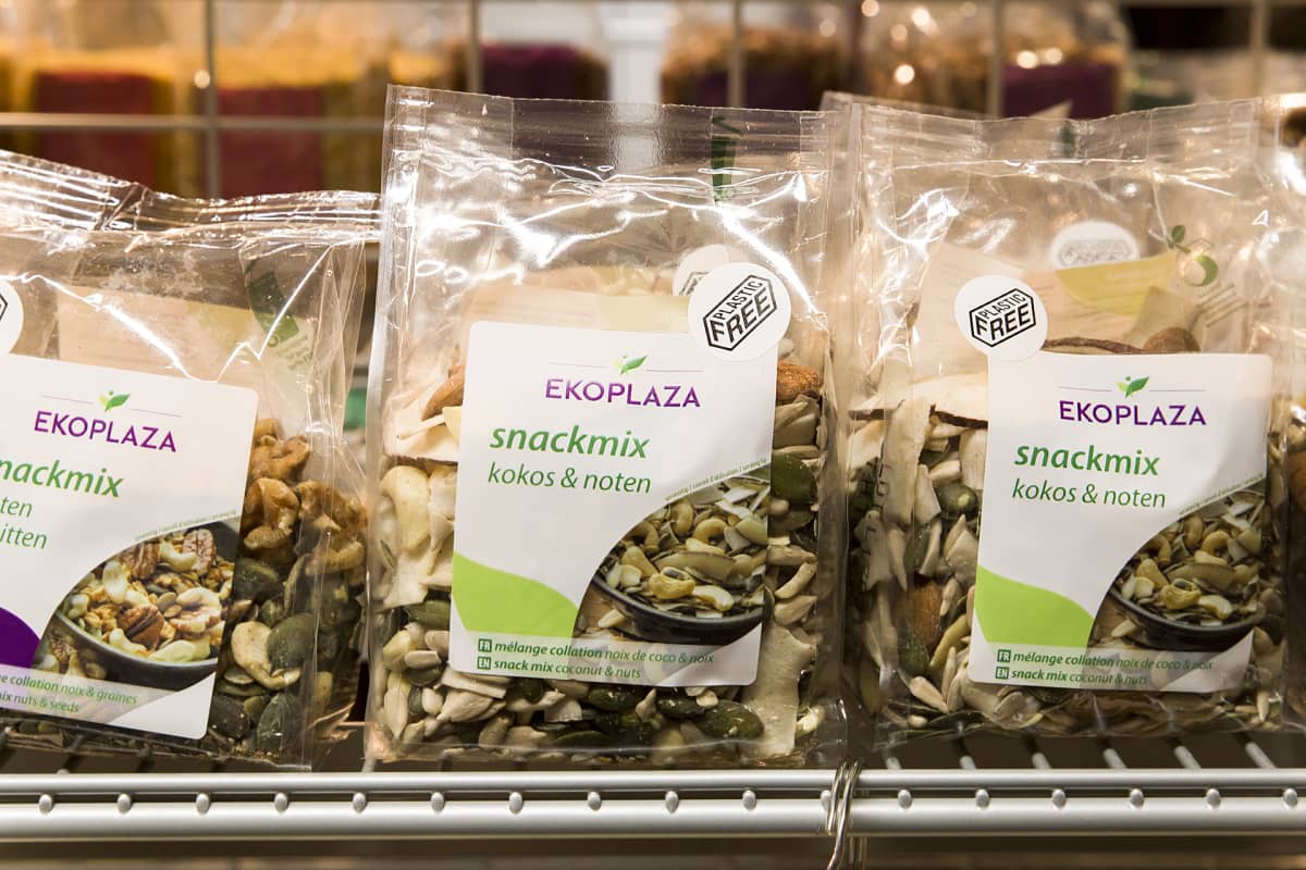 Muovivapaan Ekoplaza-liikkeen tuotteitta