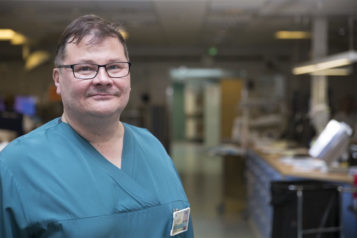 Pertti Peräjä, anestesiologian ylilääkäri, Meilahden sairaala.