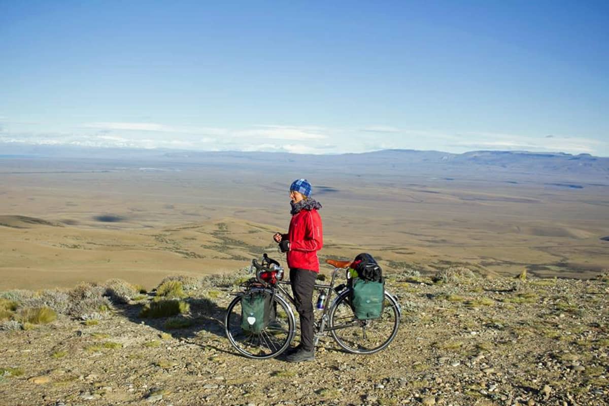 Sissi Korhonen Patagoniassa.