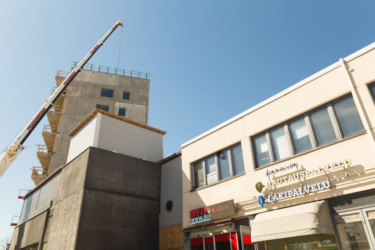 Keravan keskustaan rakennetaan asuntoja useammalle tuhannelle ihmiselle.