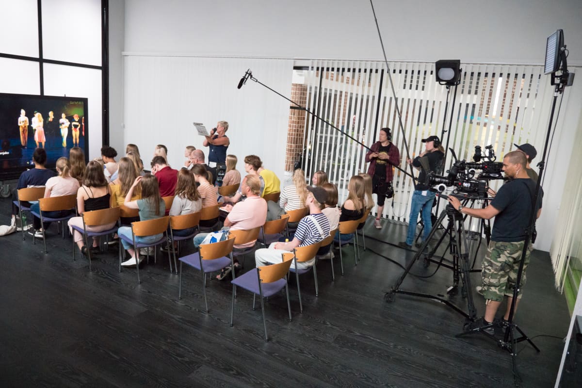Uuden Päivän studiokuvaukset Mediapoliksella.