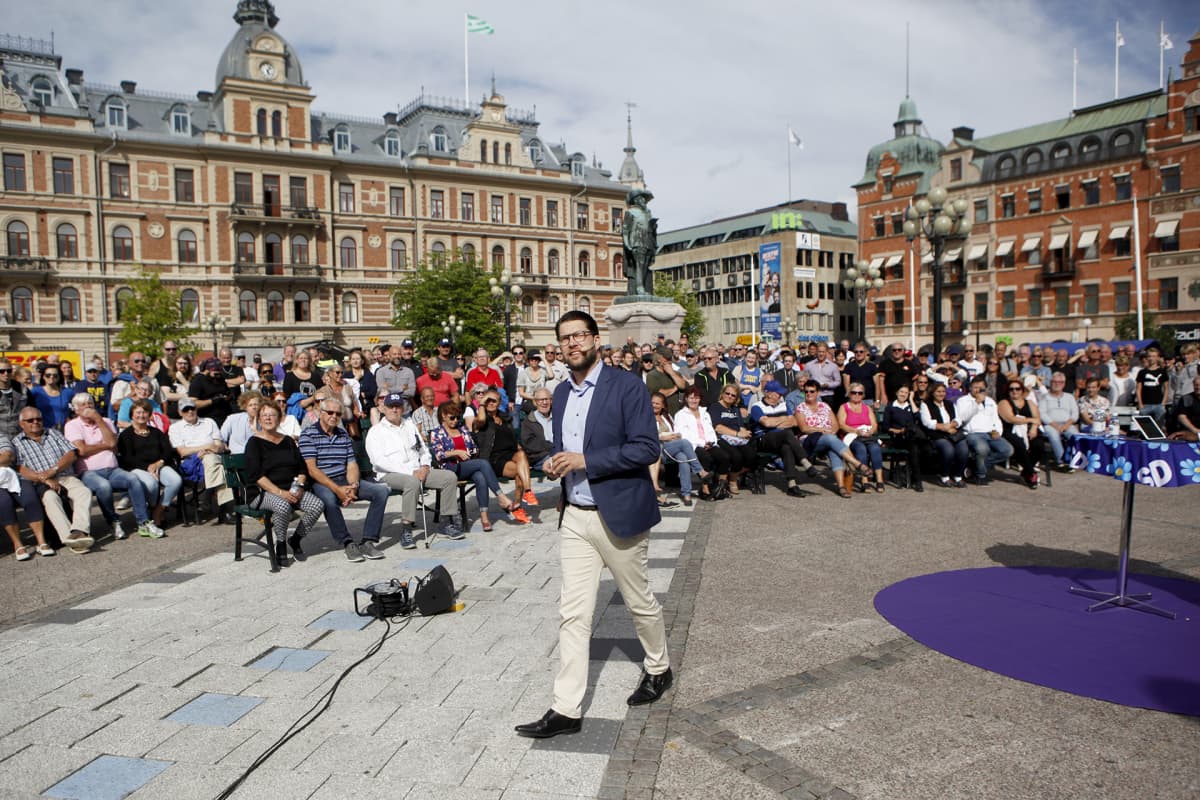 Jimmie Åkesson kampanjoi