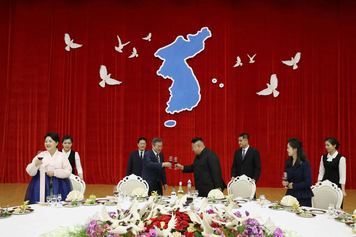 Moon Jae-in ja Kim Jong-un