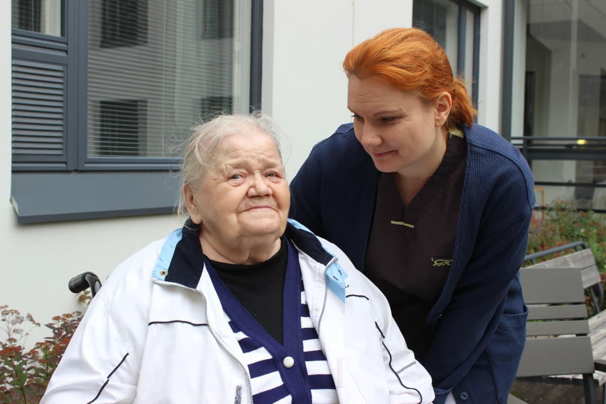 Elsa Mentula on Marjoniemen palveluasuntojen asukas.