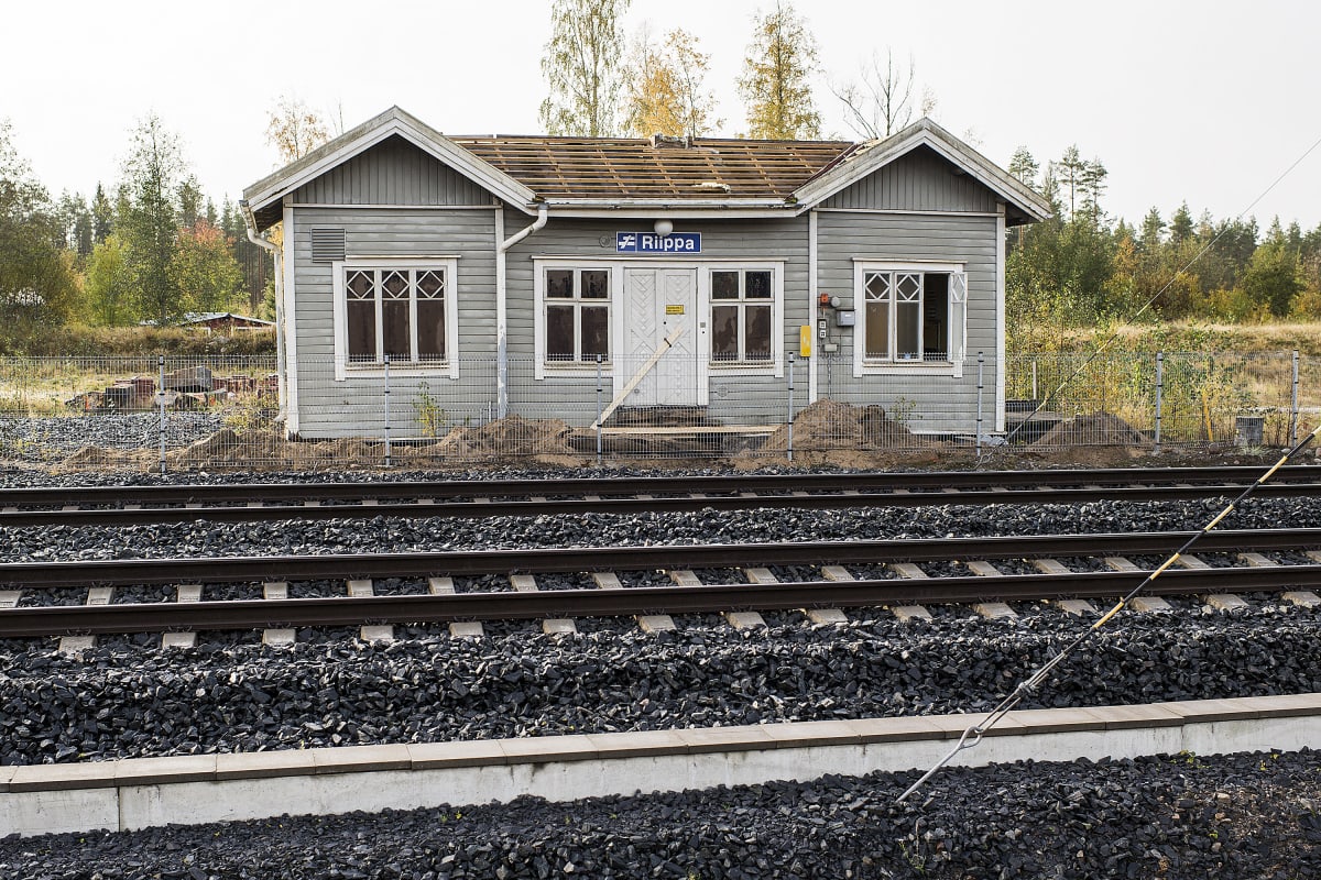 Riipan asemarakennus Kälviällä.