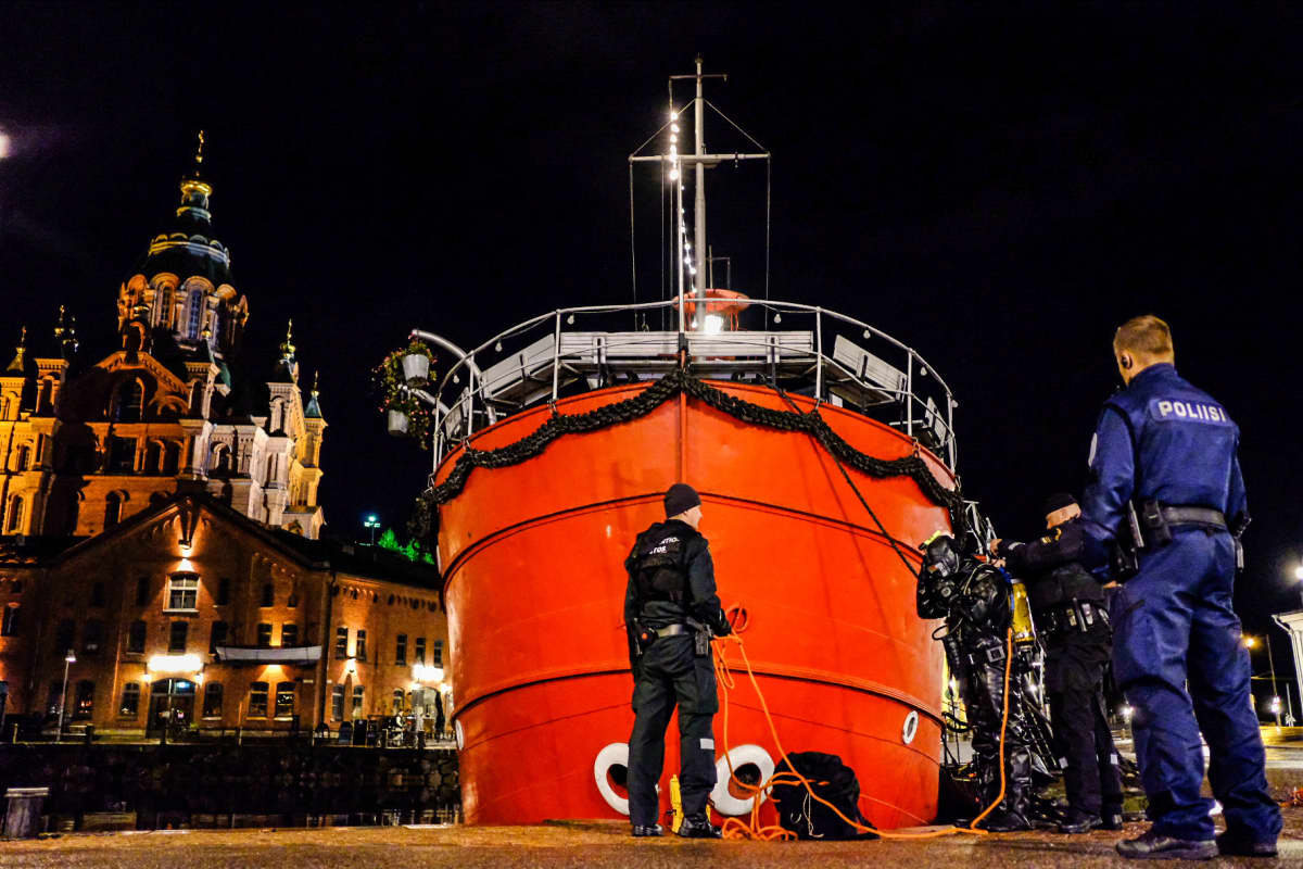 Poliisioperaatio Helsingin Pohjoisrannassa.