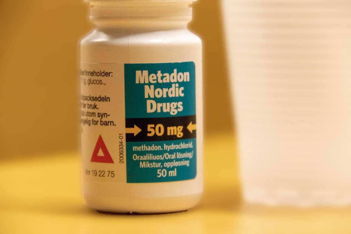 Metadon lääkepurkki