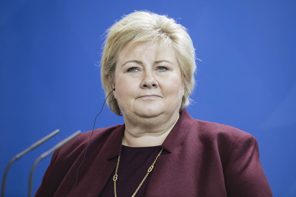 Norjan pääministeri Erna Solberg.