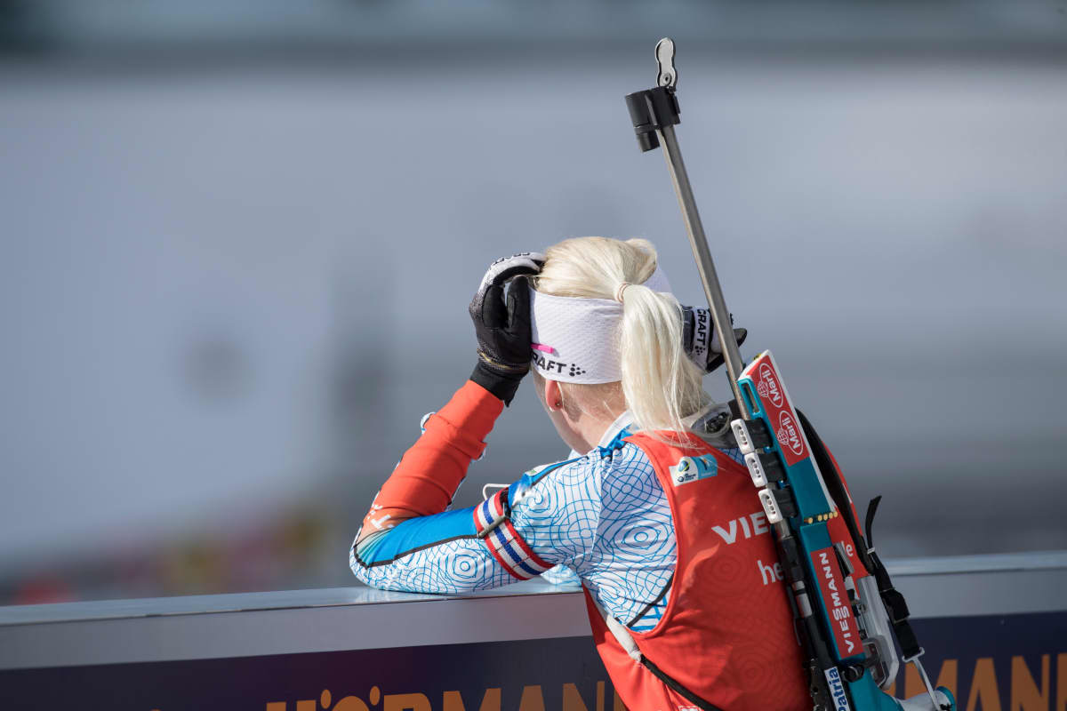 Kaisa Mäkäräinen kuvassa.