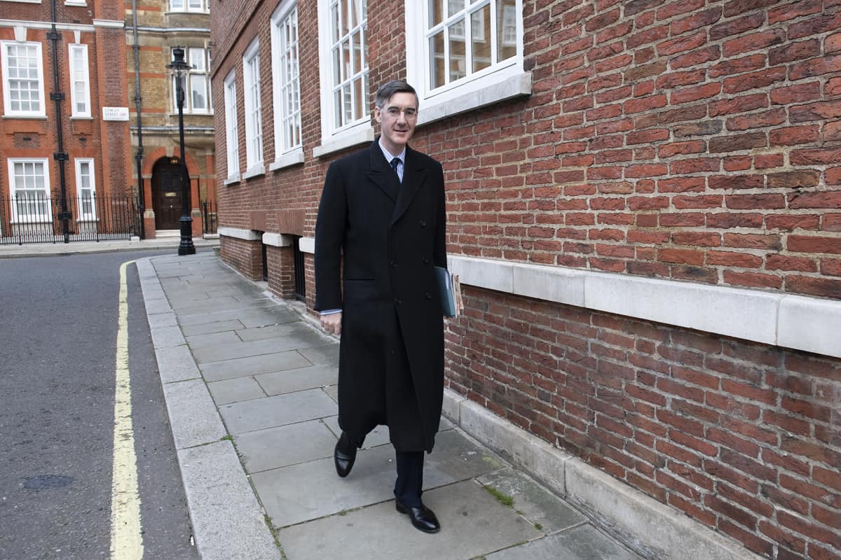 Kansanedustaja Jacob Rees-Mogg.