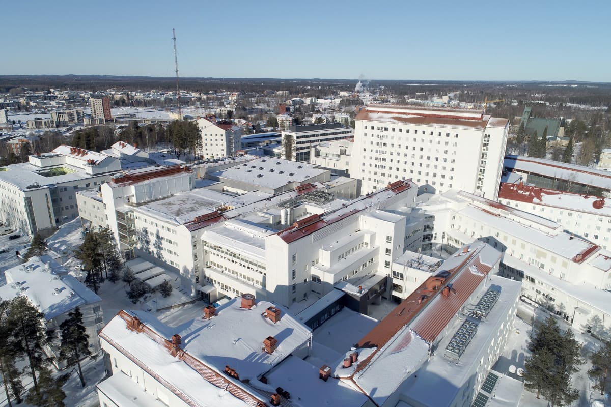 Pohjois-Karjalan keskussairaala-alue Joensuun Tikkamäellä.