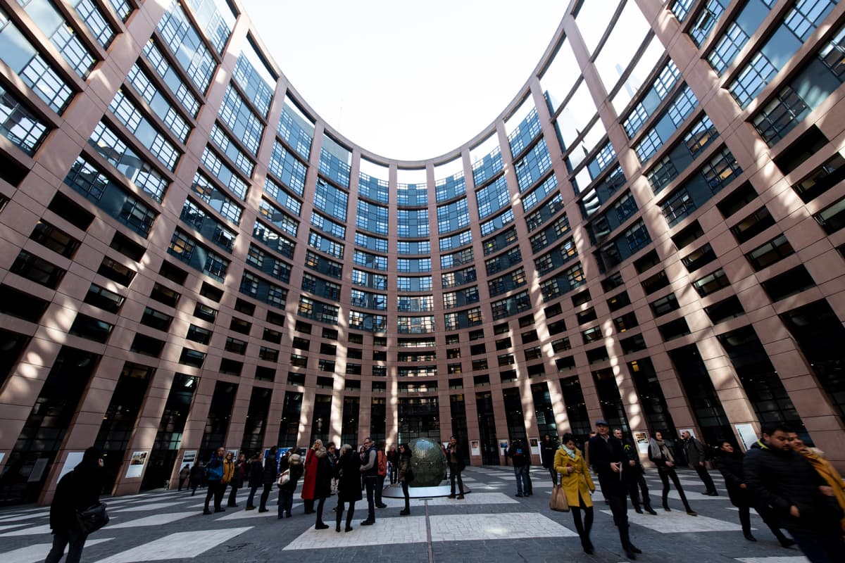Euroopan parlamentti Strasbourgissa.