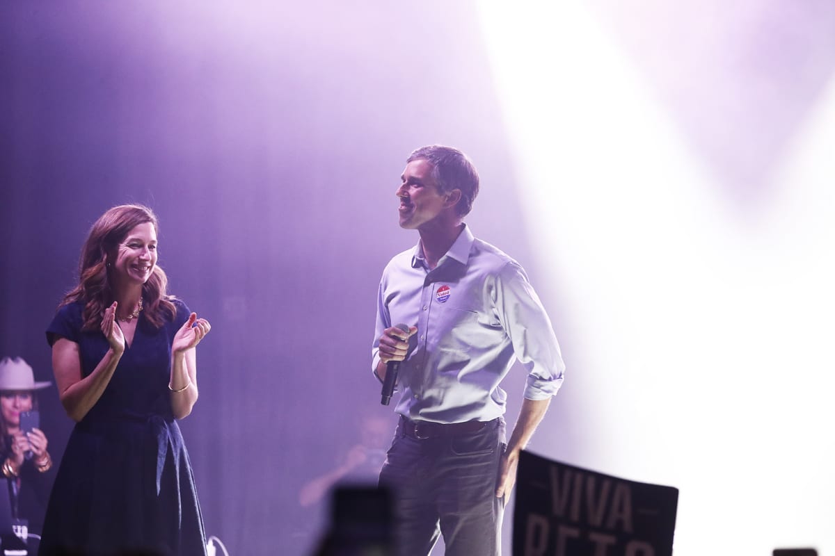 Beto O'Rourke vaalivalvojaissa marraskuussa 2018.