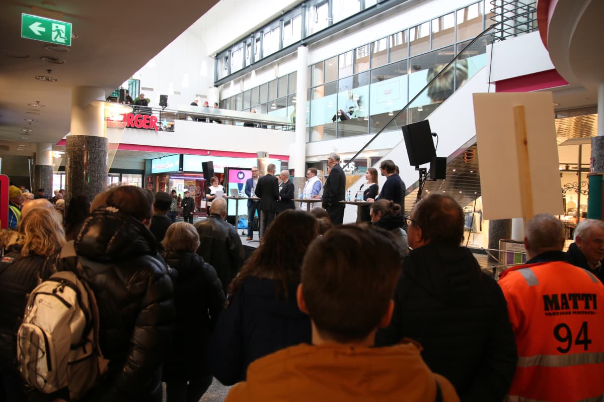 Ylen vaalitentti 8.4.2019 Rovaniemellä, Sampokeskuksessa.