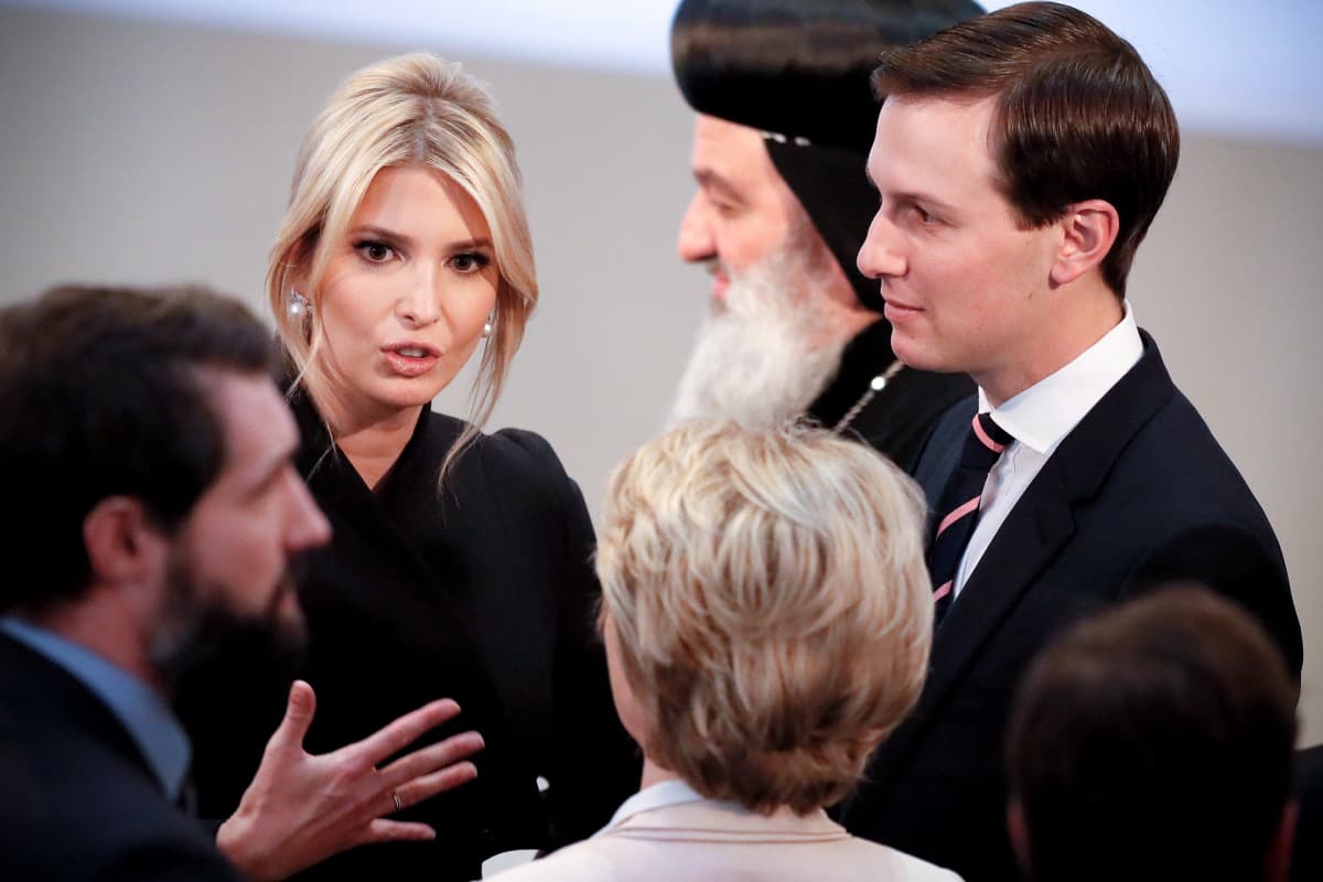 Ivanka Trump ja puoliso Jared Kushner (oik.) osallistuivat Münchenin turvallisuuskokoukseen helmikuussa.