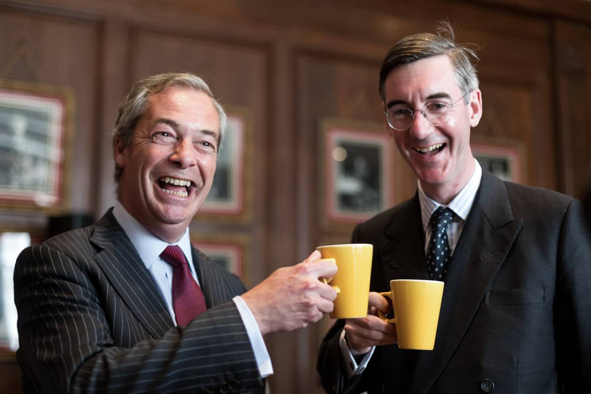 Nigel Farage ja Jacob Rees-Mogg