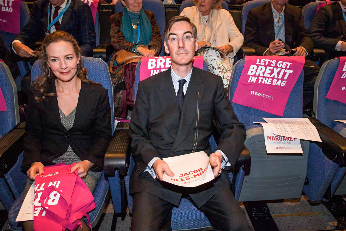 Jacob Rees-Mogg ja hänen vaimonsa Helena De Chair.