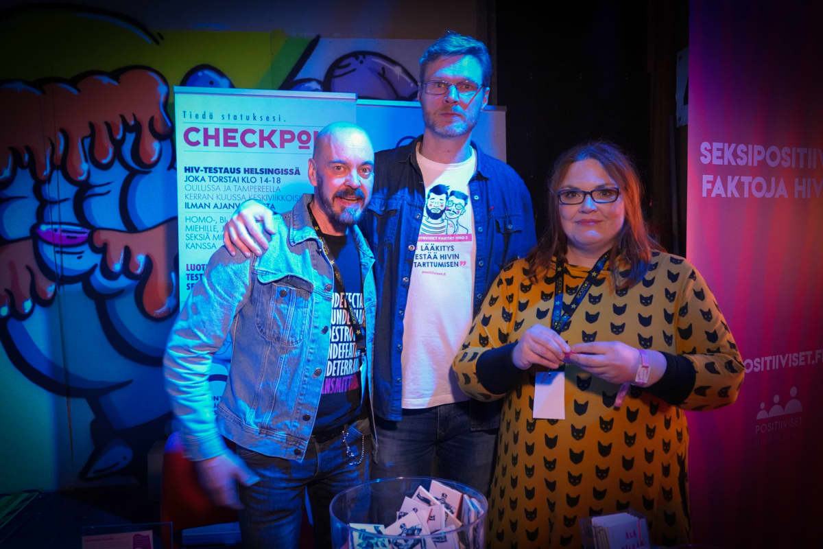 Positiiviset ry, Juho-Erkki Kants, Tapani Valkonen, Miina Kajos, Querelle, HIV