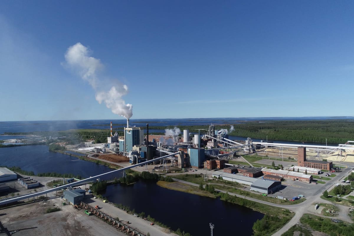 Metsä Groupin tehdasalue Kemissä