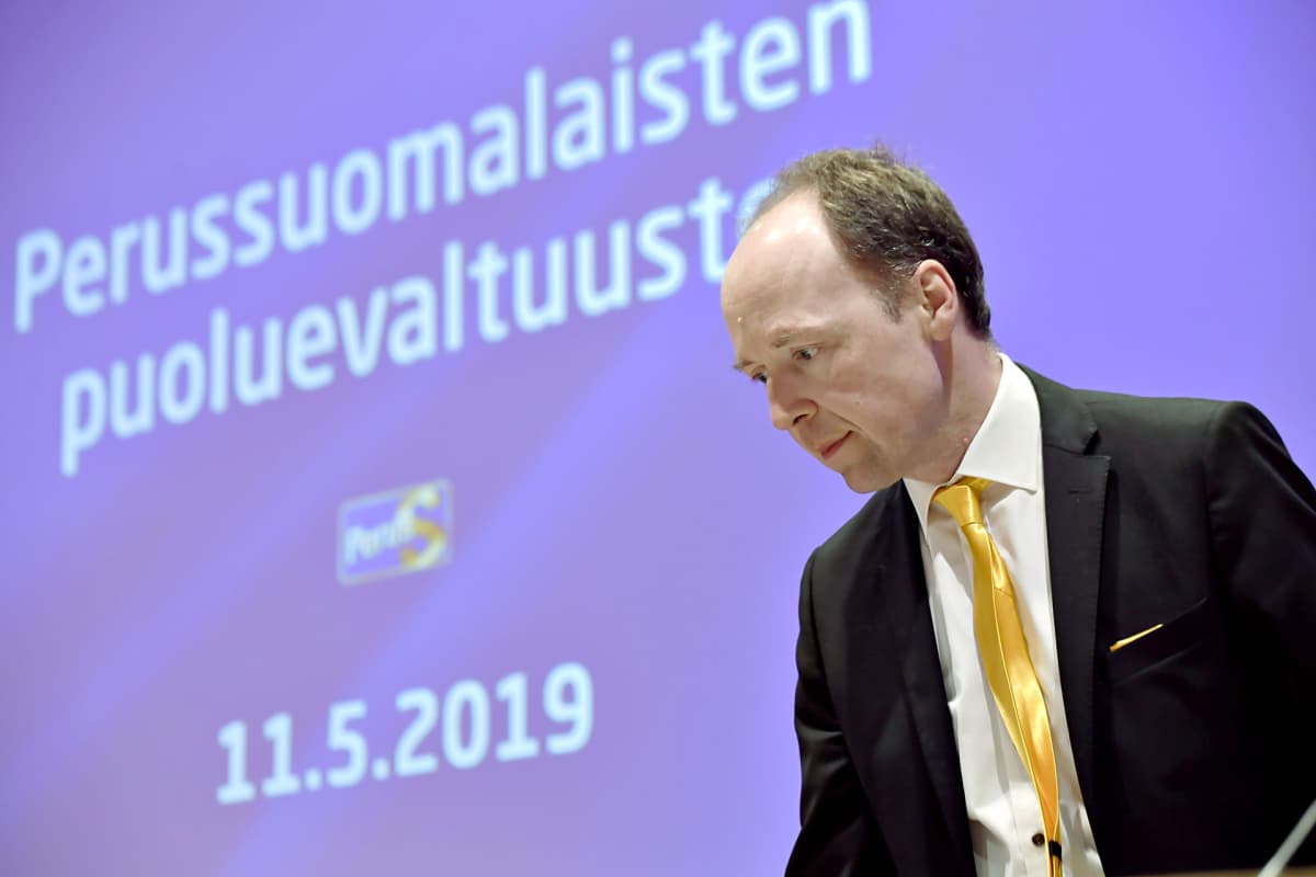 Perussuomalaisten puheenjohtaja Jussi Halla-aho.