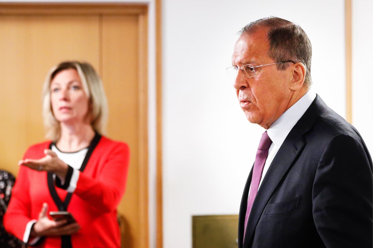 Maria Zaharova ja Sergei Lavrov
