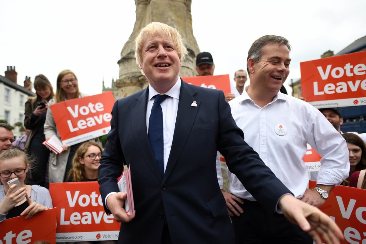 Boris Johnson oli yksi näkyvimmistä Britannian EU-eroa ajaneista poliitikoista vuoden 2016 kampanjan aikaan.