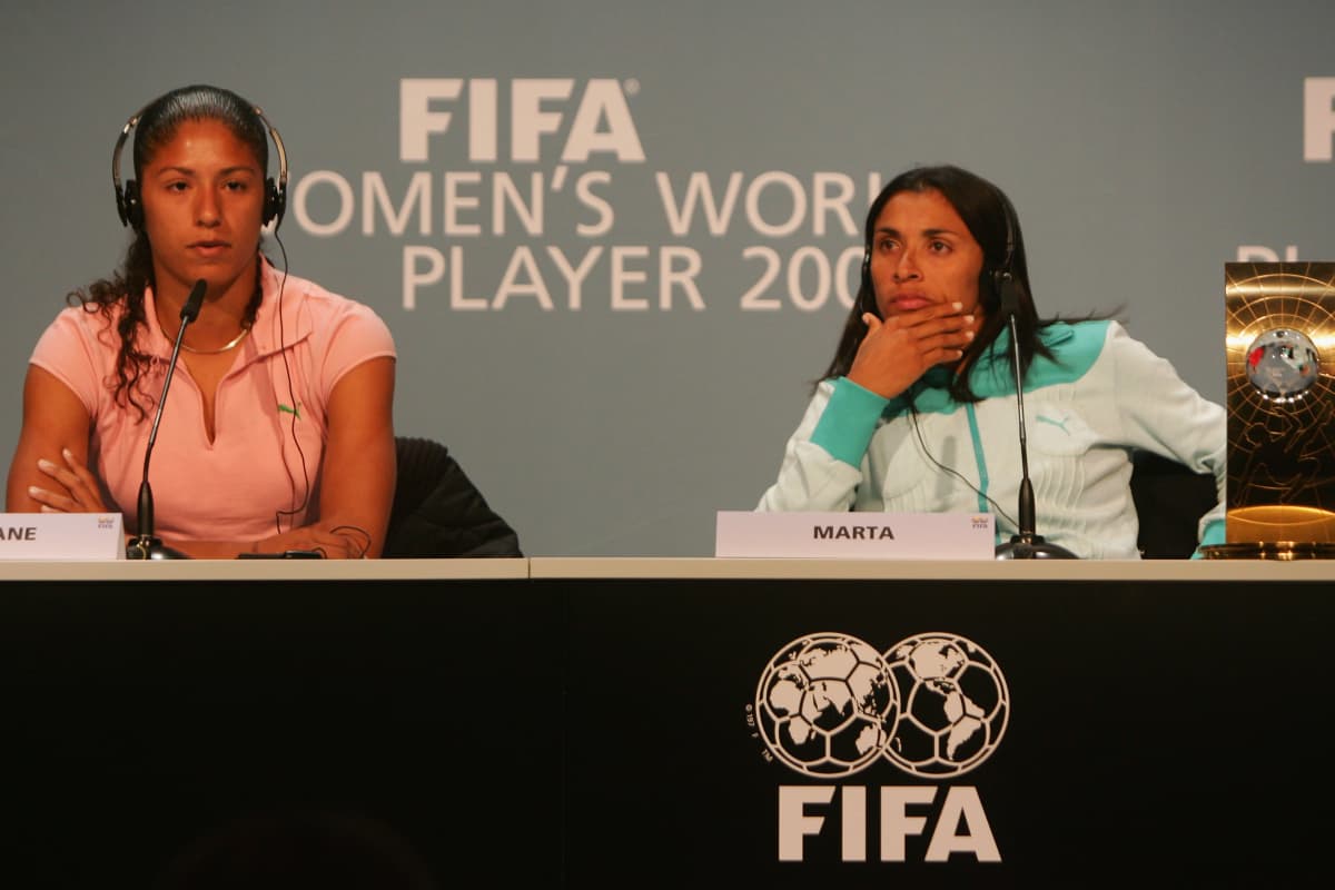 Cristiane ja Marta vuonna 2007.