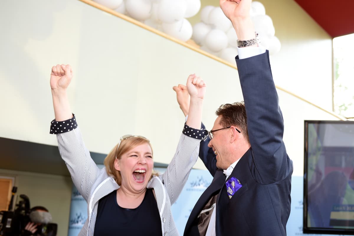 Taru Tujunen ja Jyrki Katainen