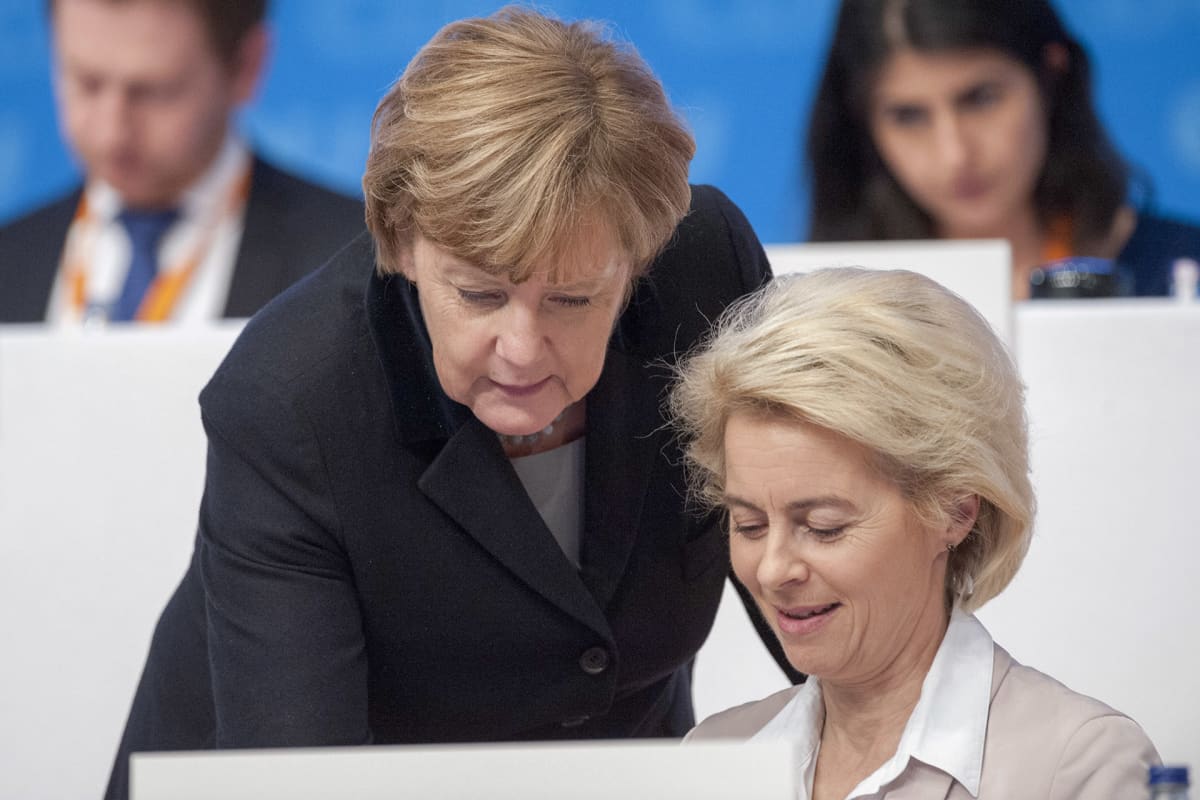 Angela Merkel ja Ursula von der Leyen.