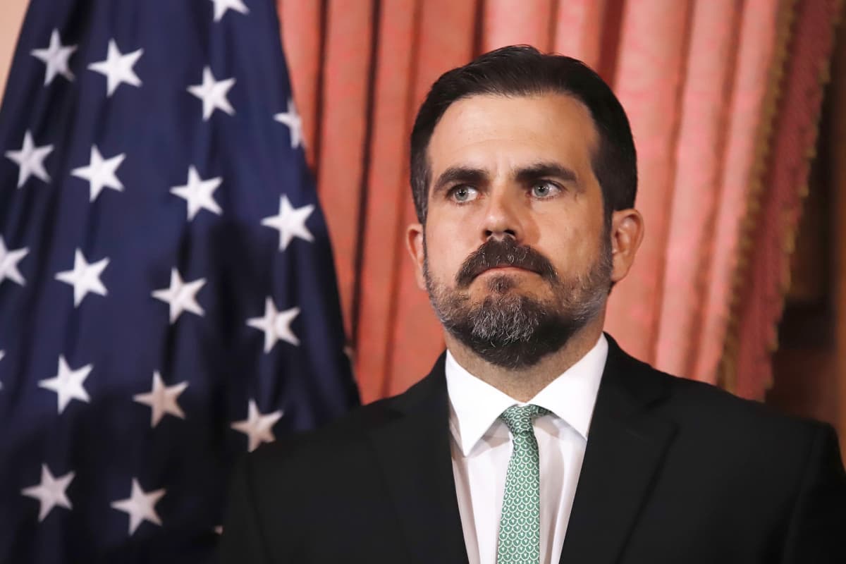 Puerto Ricon kuvernööri Ricardo Rossello.