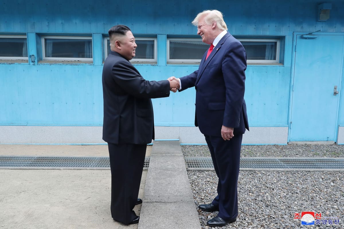 Kim Jong-un ja Donald Trump.