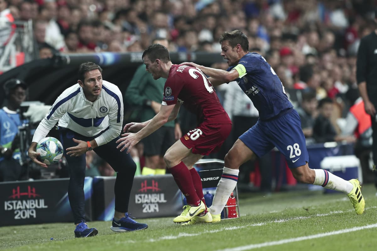 Chelsean päävalmentaja Frank Lampard kuvassa