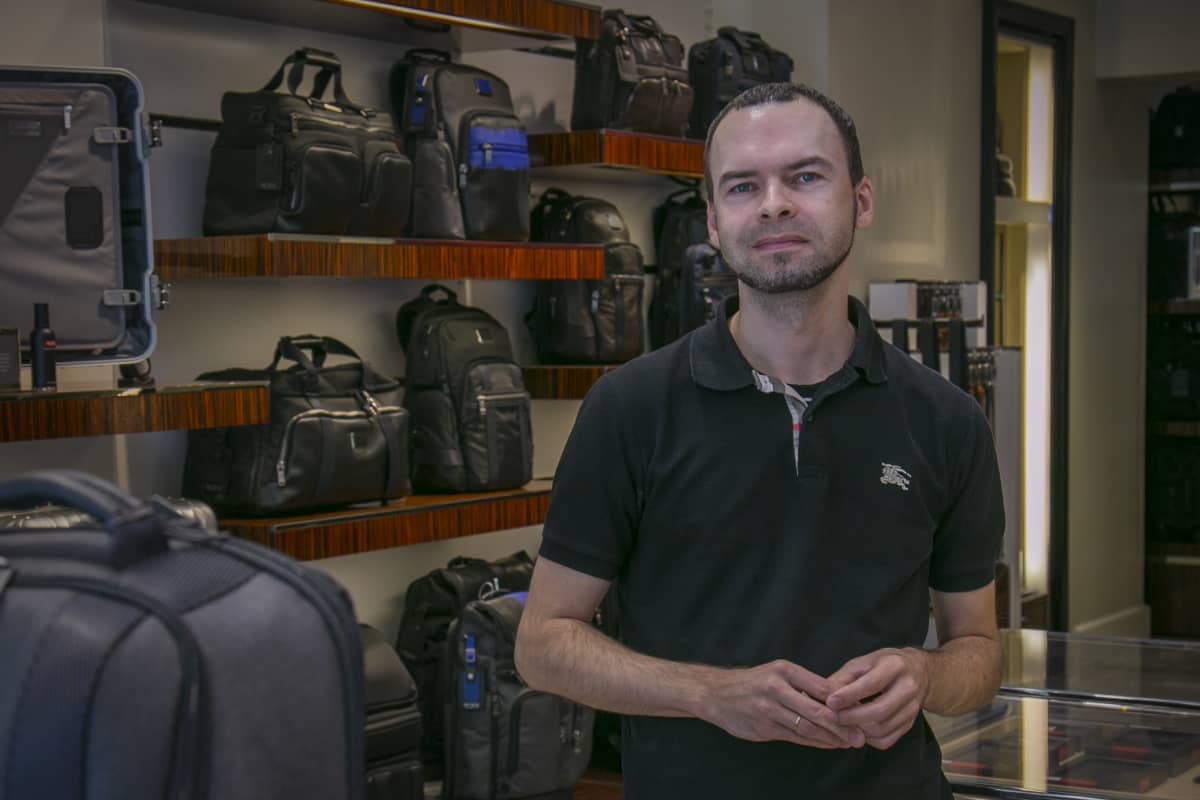 myymalavastaava, Sasha Balakshin, Tumi Store