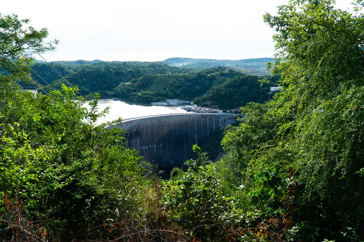 Kariba-järven pato Sambian ja Zimbabwen rajalla.