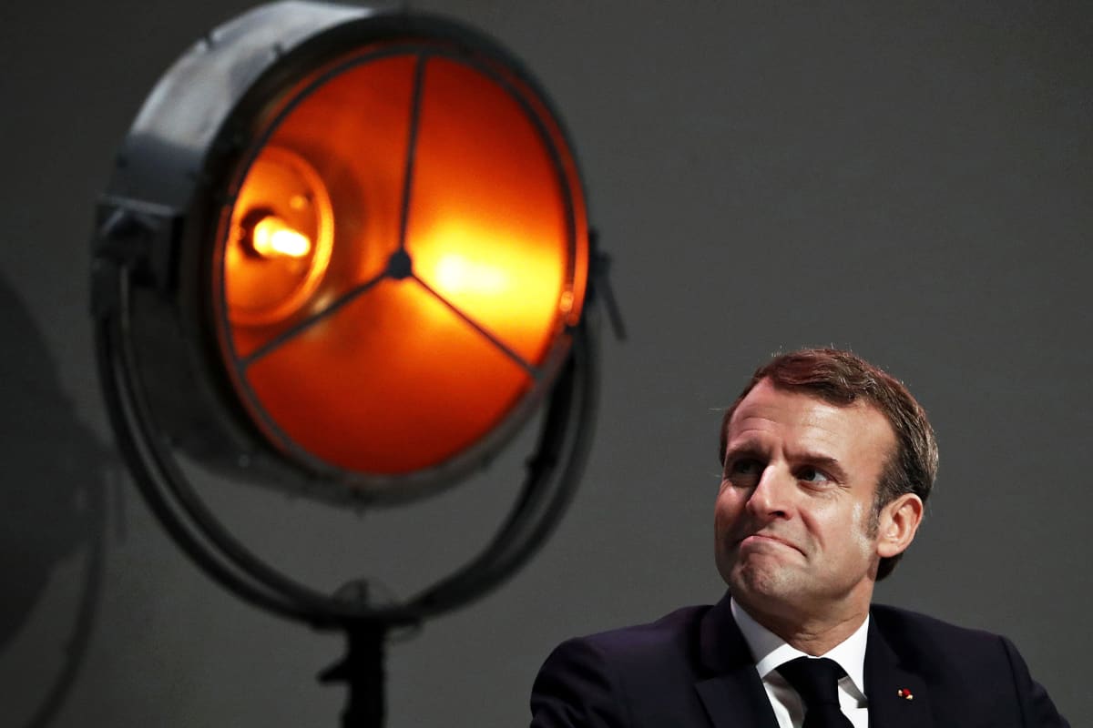 Emmanuel Macron osallistui vuosittaiseen konferenssiin Ranskan meritaloudesta 3. joulukuuta.